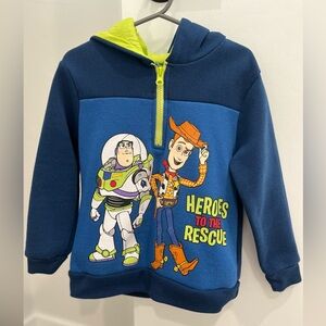 Disney Kids Blue Toy Story Hoodie Size 5 Boys